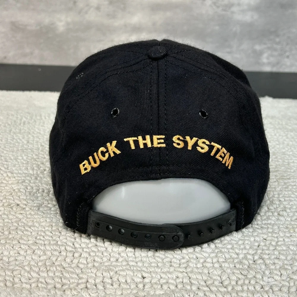 90s Vintage Bucks Cigarettes Snapback Trucker Hat OSFA Buck The System Dad Cap